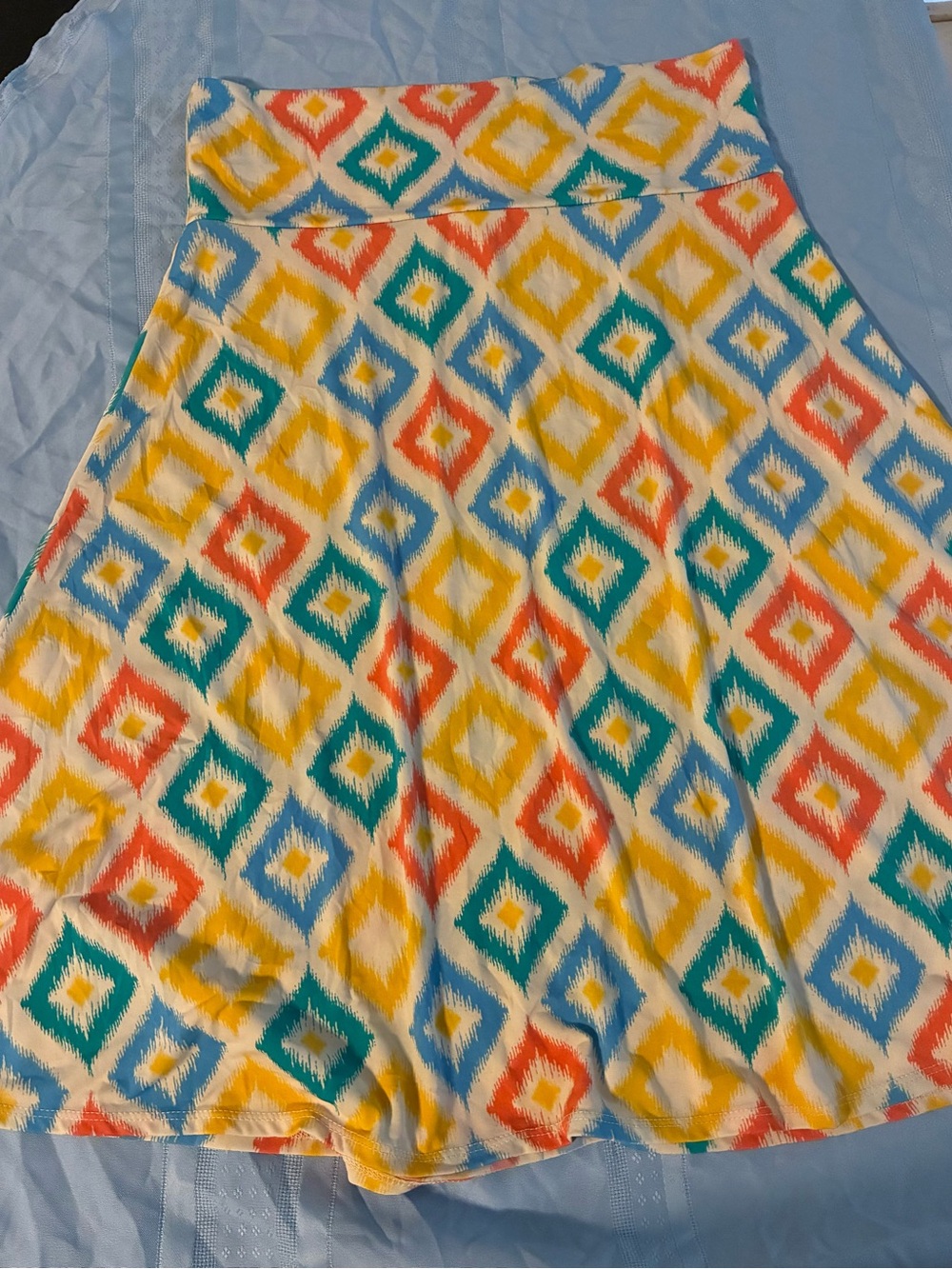 LuLaRoe Women’s Large Diamond-Print Skirt